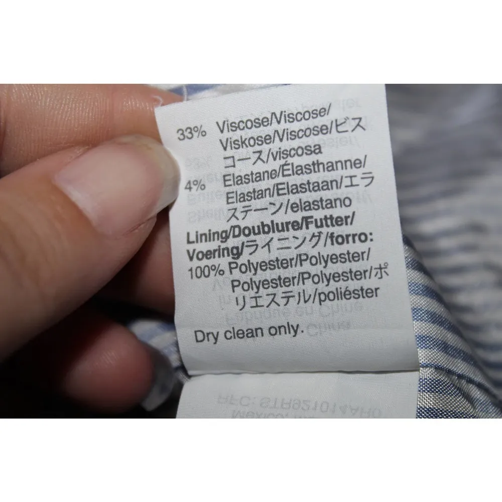 Women's J. Crew Schoolboy Blazer J4548 Tan White Blue Suit Coat Jacket Size 8 - Image 6