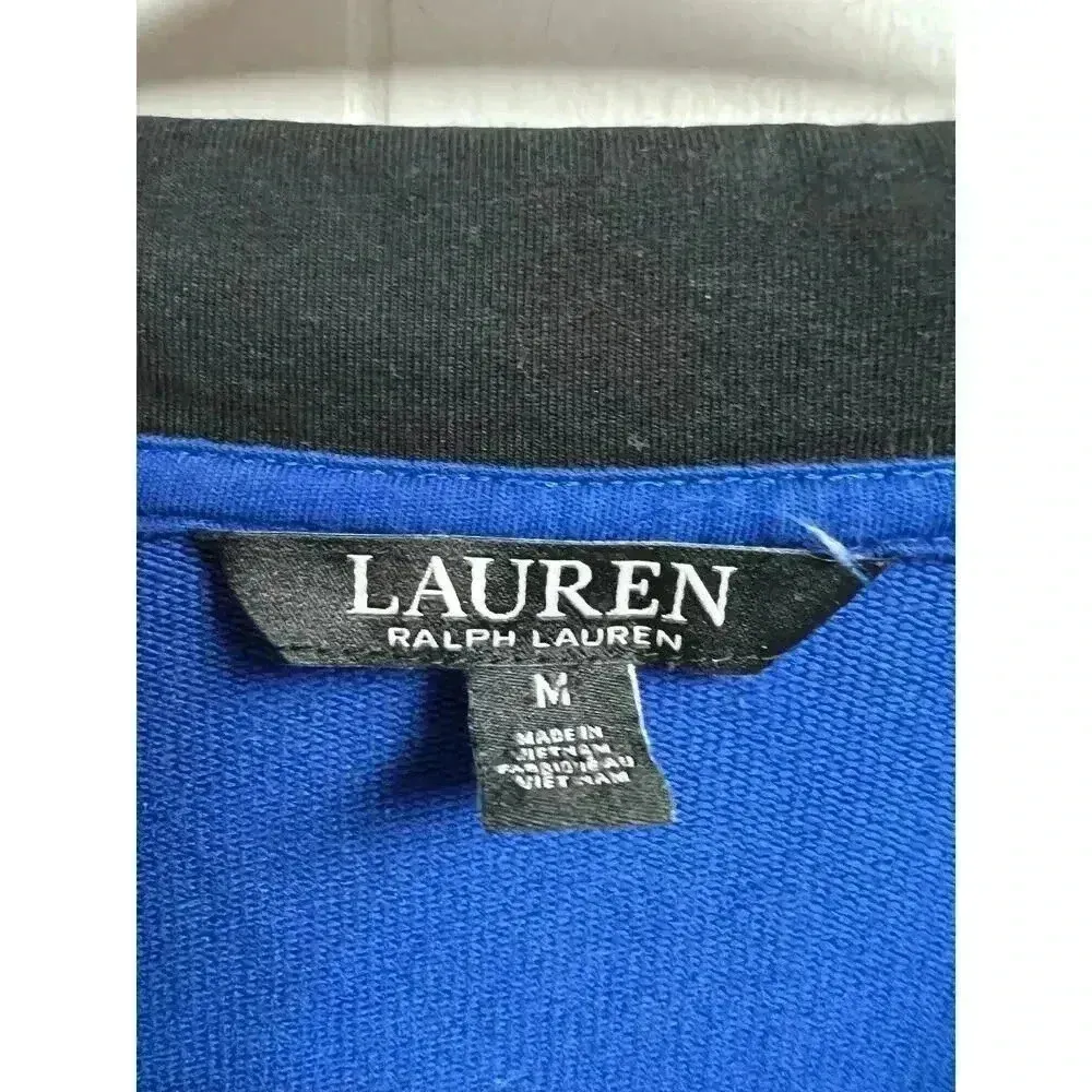 Lauren Ralph Lauren Color Block Zip Front Cotton-Blend Jacket Medium - Image 2