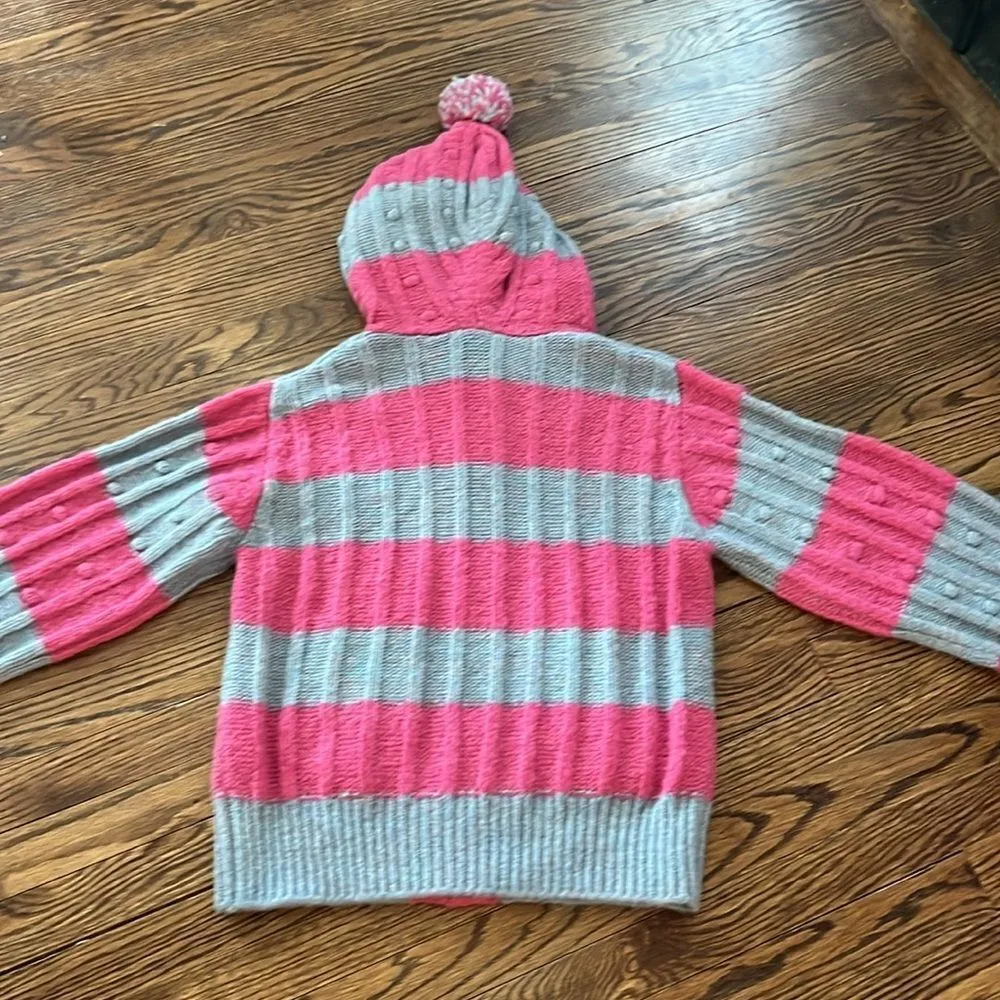 LoveShackFancy Pink and Gray Cardigan Sweater - Image 13