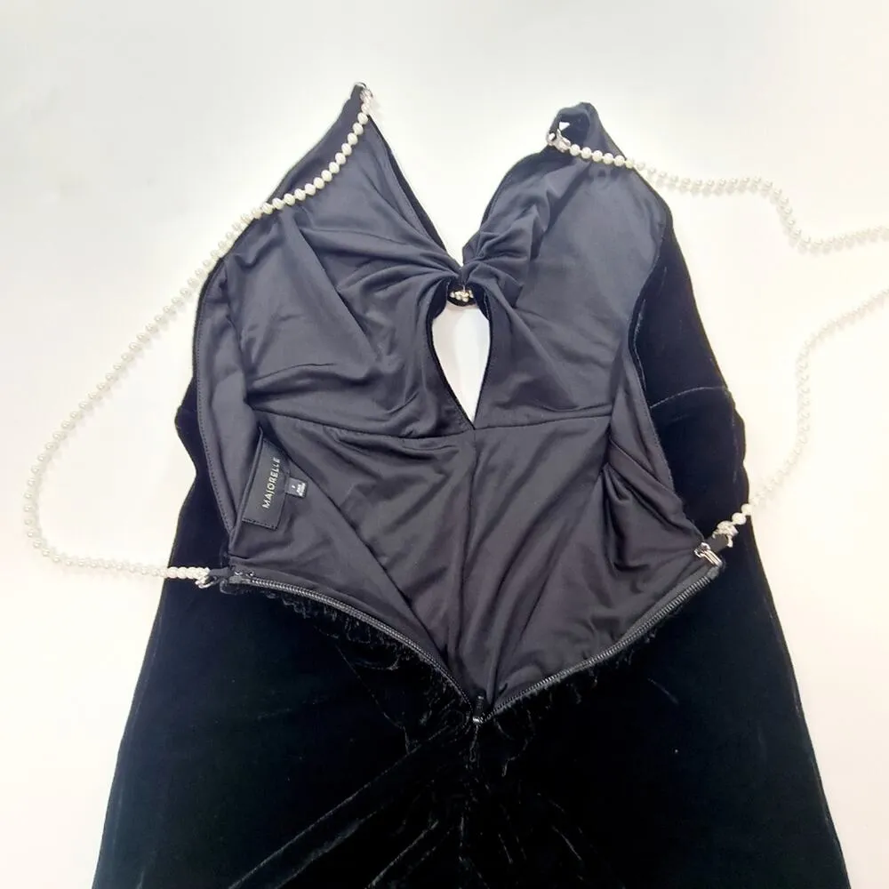 MAJORELLE Amore Gown in Black Small - Image 8