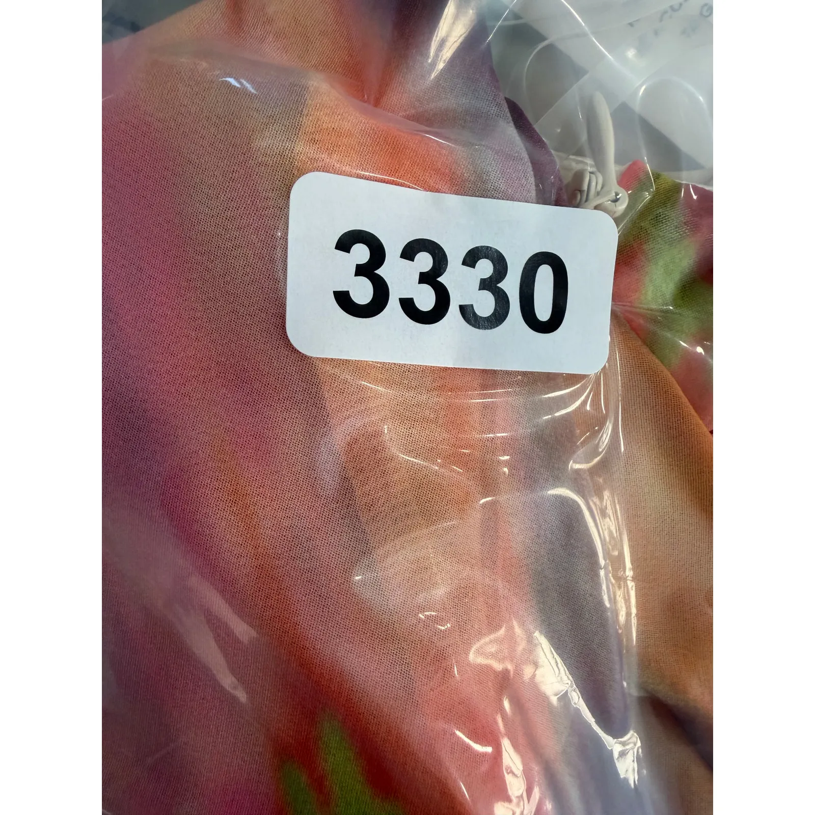 SNDYS St Barts Avant Garde Resort Wear Multi Color Chiffon Maxi Shift Dress S Pink - Image 6