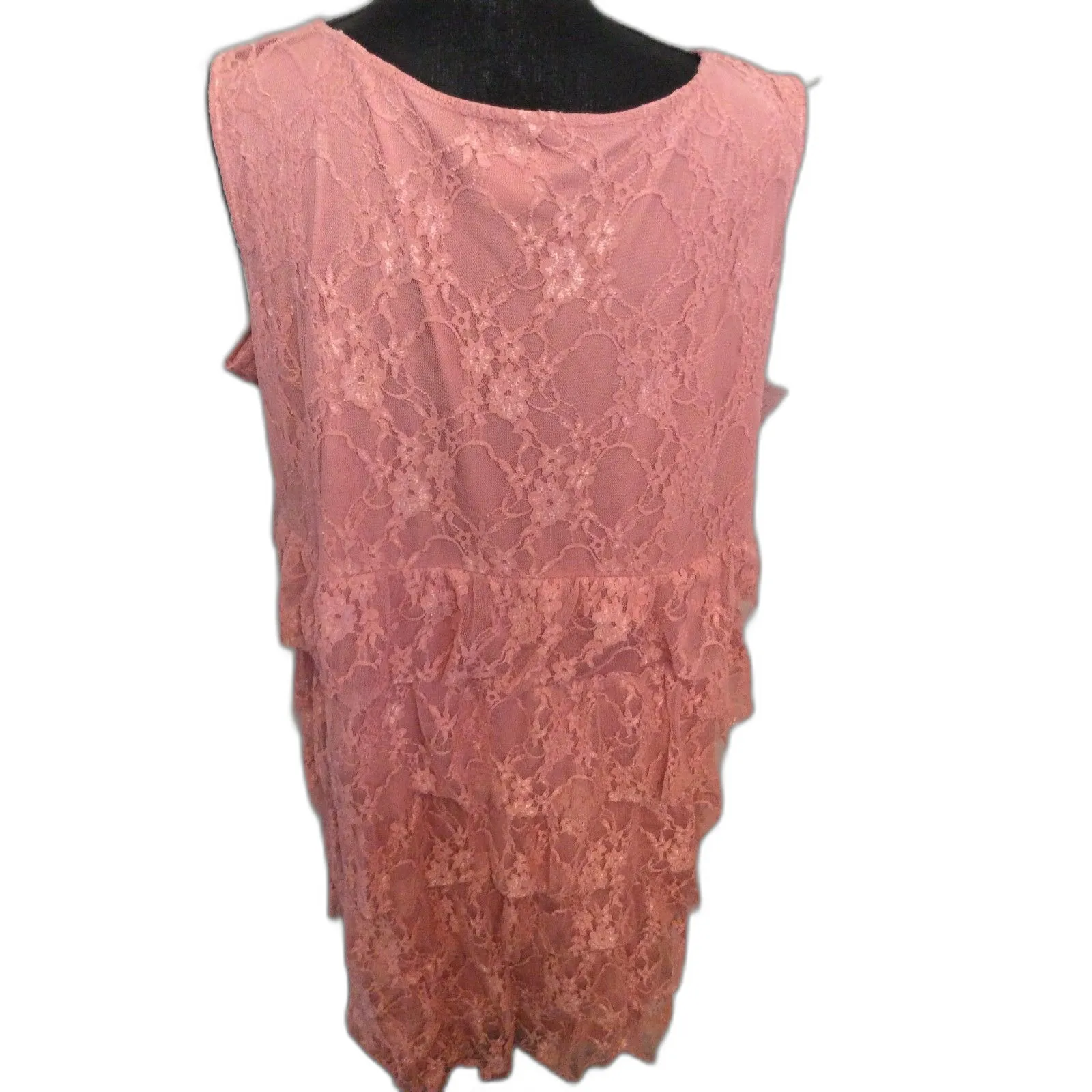Wrangler Western Dress Lace Pink Plus size XXL Stretch Sleeveless - Image 2