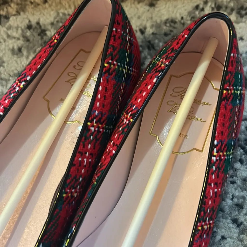 Roger Vivier Red Green Trompette Piping Ball Loafer size 37 - Image 8