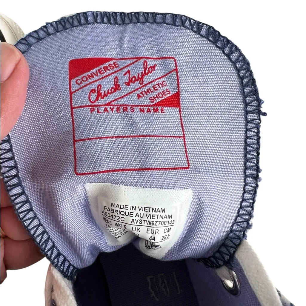 Converse‎ Women’s Chuck 70 High Washed Indigo Hickory Stripes Blue Sneakers 12 - Image 8