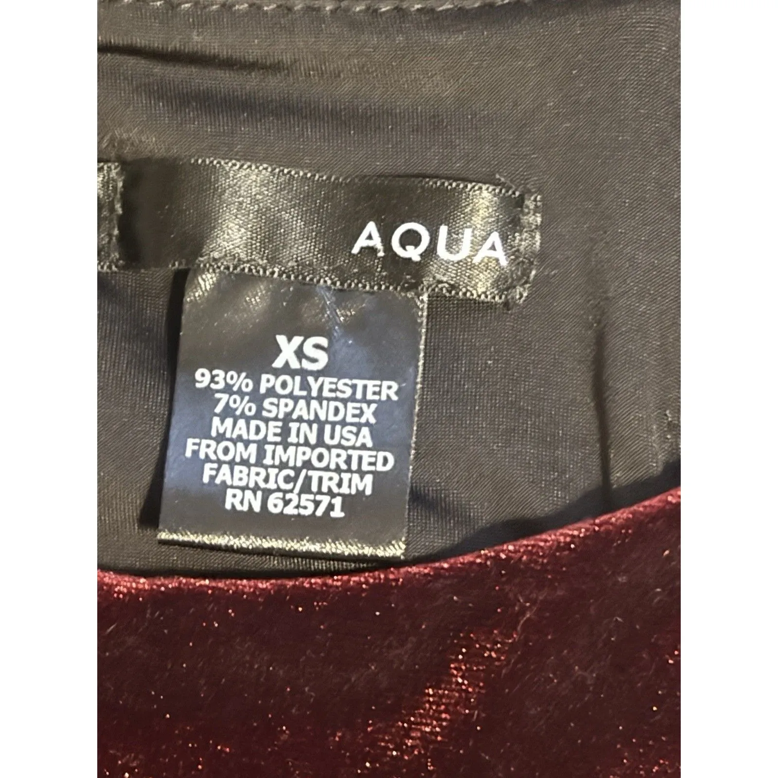 Aqua Womens Top XS Velvet Crush Edgy Emo Gothic Y2k 90’s Whimsigoth Vamp Witchy - Image 10