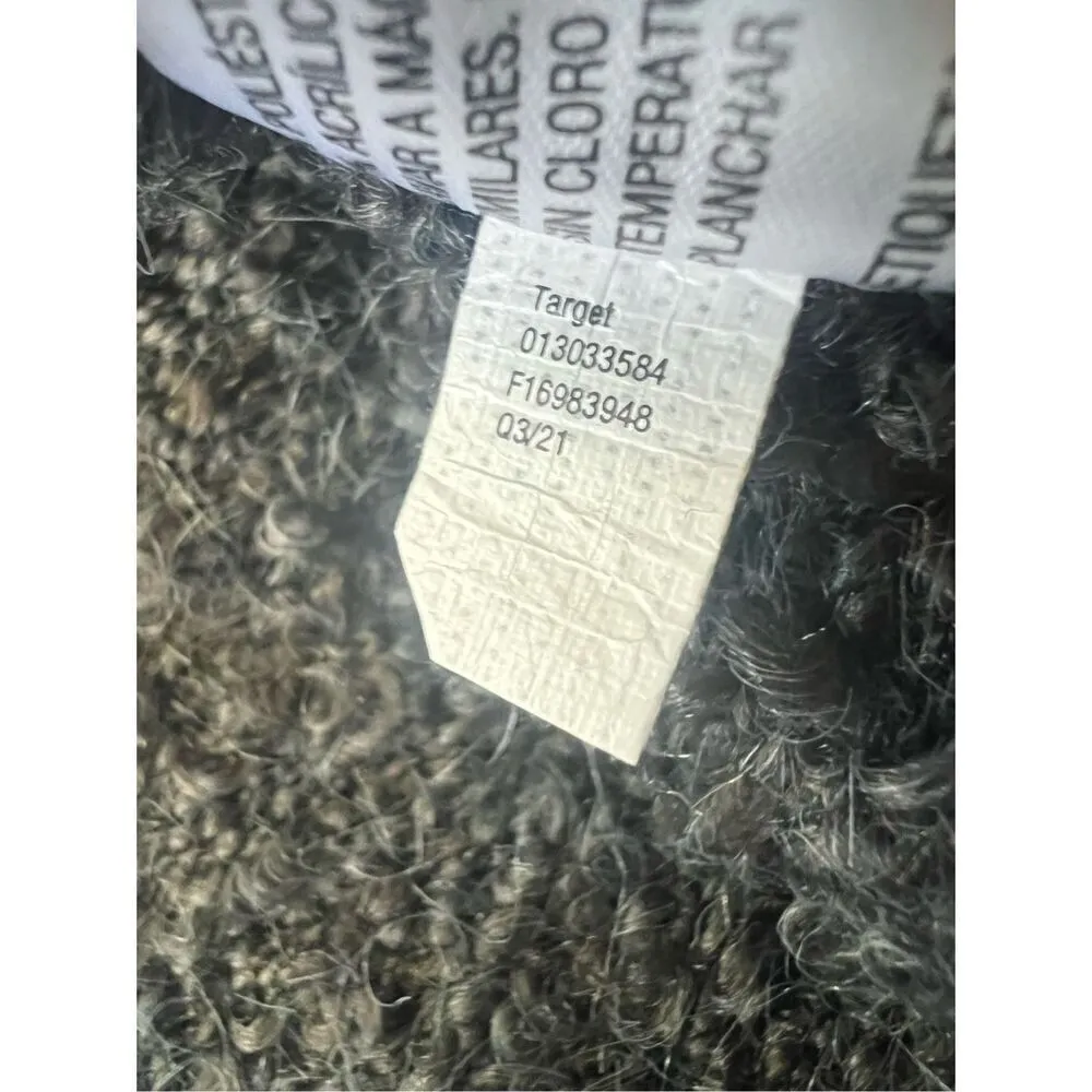 Universal Thread Dark Charcoal Gray Split Neck Lounge Pullover Sweater XXL - Image 6