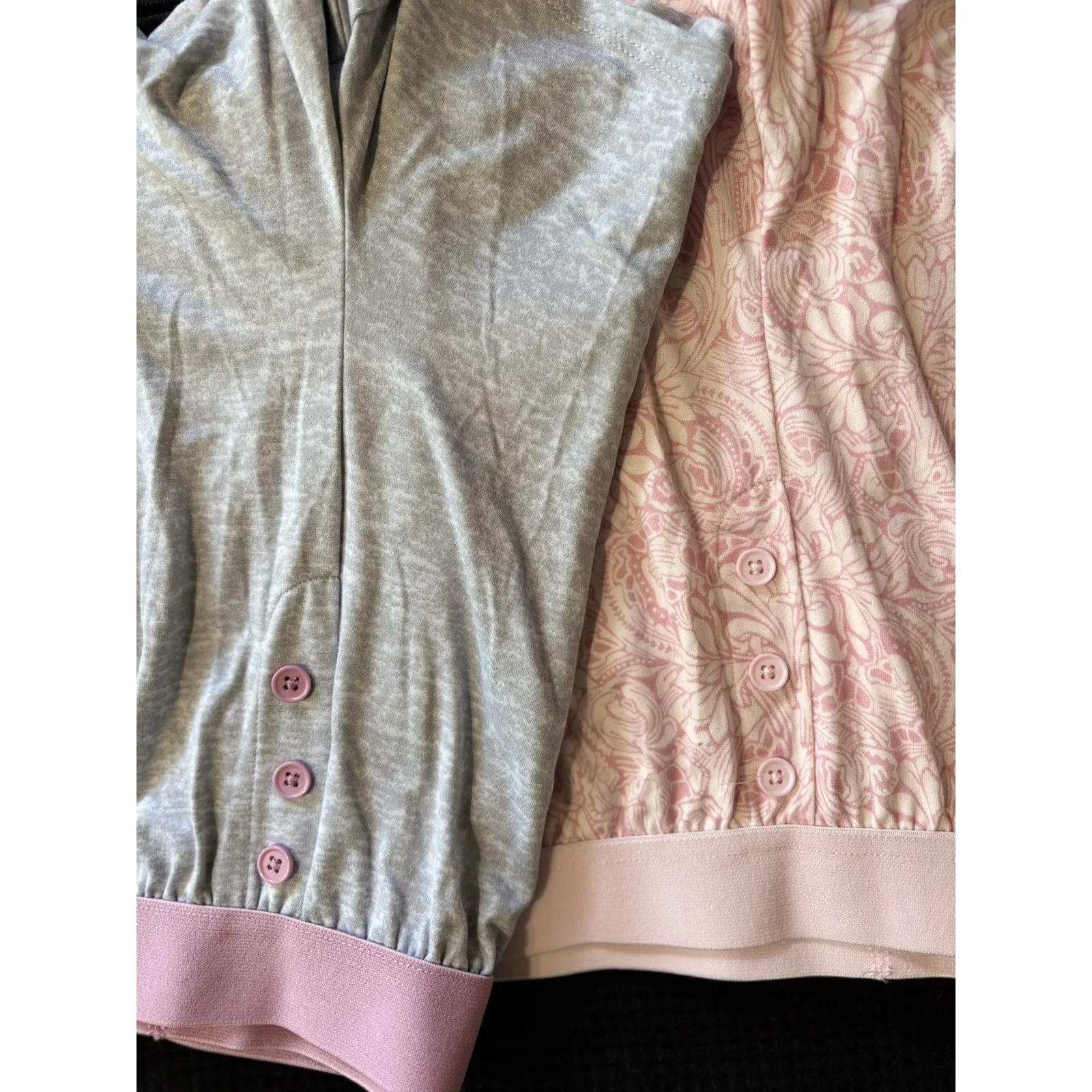 Lucky Brand Size XL 2-pack Pink Gray Super Soft‎ Sleep Shorts NWOT Button - Image 2