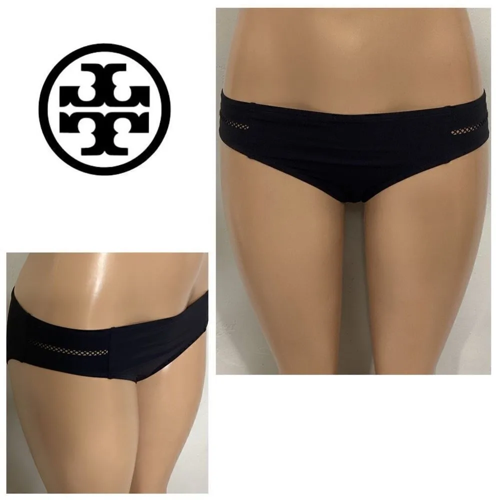New. Tory Burch black bikini bottoms. Retails $98. Small - Image 2