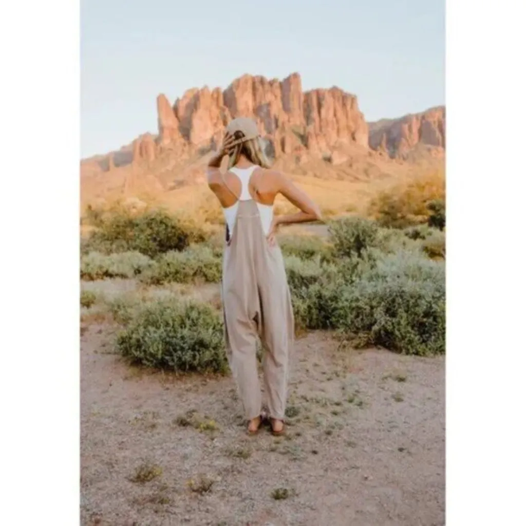 FREE PEOPLE Movement Hot Shot Onesie in Mocha Latte Size Small - Image 13