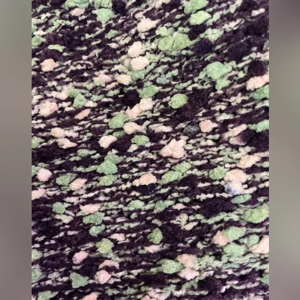 STACCATO Popcorn Knit Sweater L 21.5” p2p Purple Multi EUC - Image 5