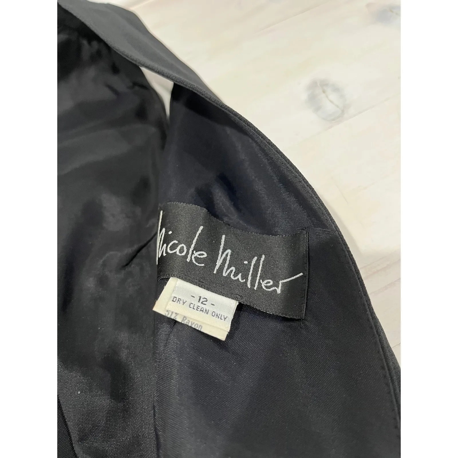 Nicole Miller Black‎ Maxi Dress Evening Gown Formal Party Sleeveless Women's - Image 7