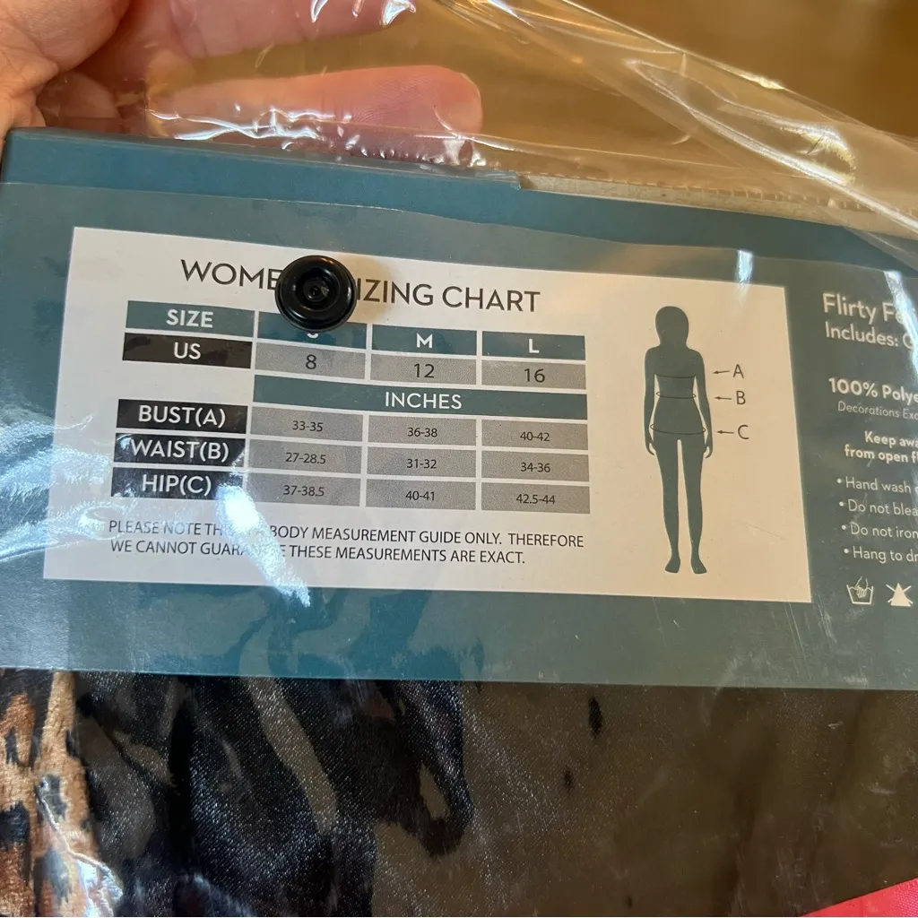 Boo! Inc Flirty Feline Sexy Cat Halloween Costume Sexy Kitty Kitten Size Large Black - Image 8