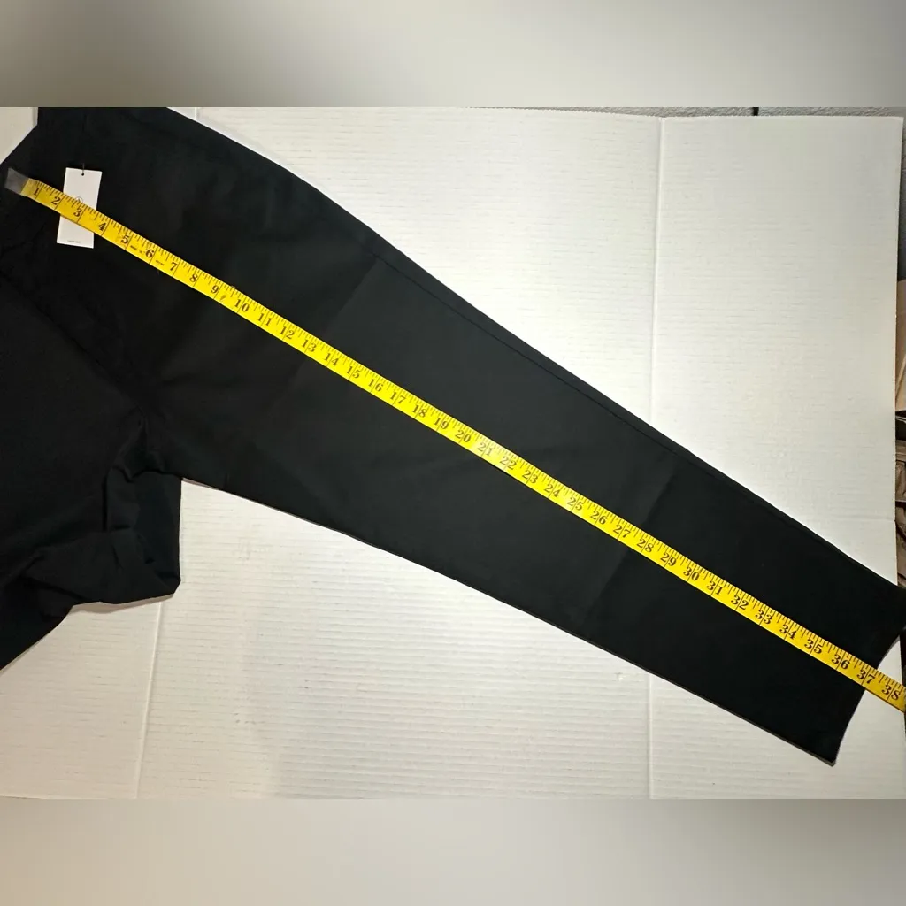 Volcom So Chickie High Rise Chino Pants‎ Black Womens Work Casual Size 28 NEW - Image 8