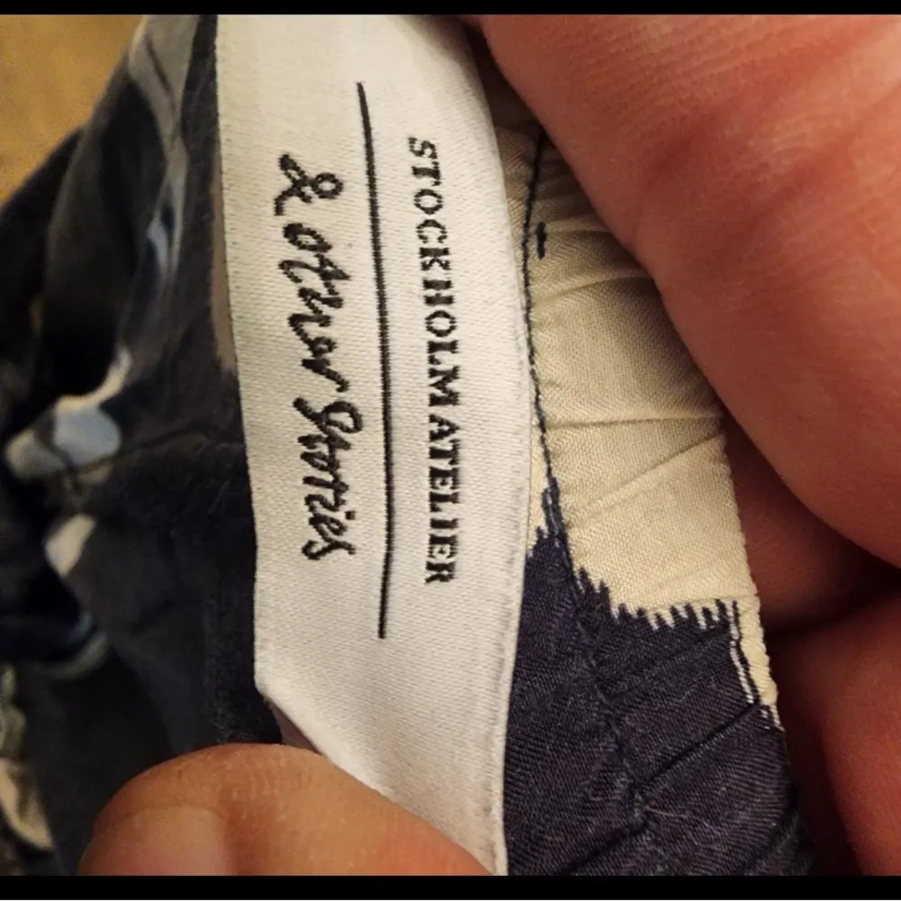 Stockholm Atelier and Other Stories Pants Trousers Wide Leg blue size womens 4 - Image 3