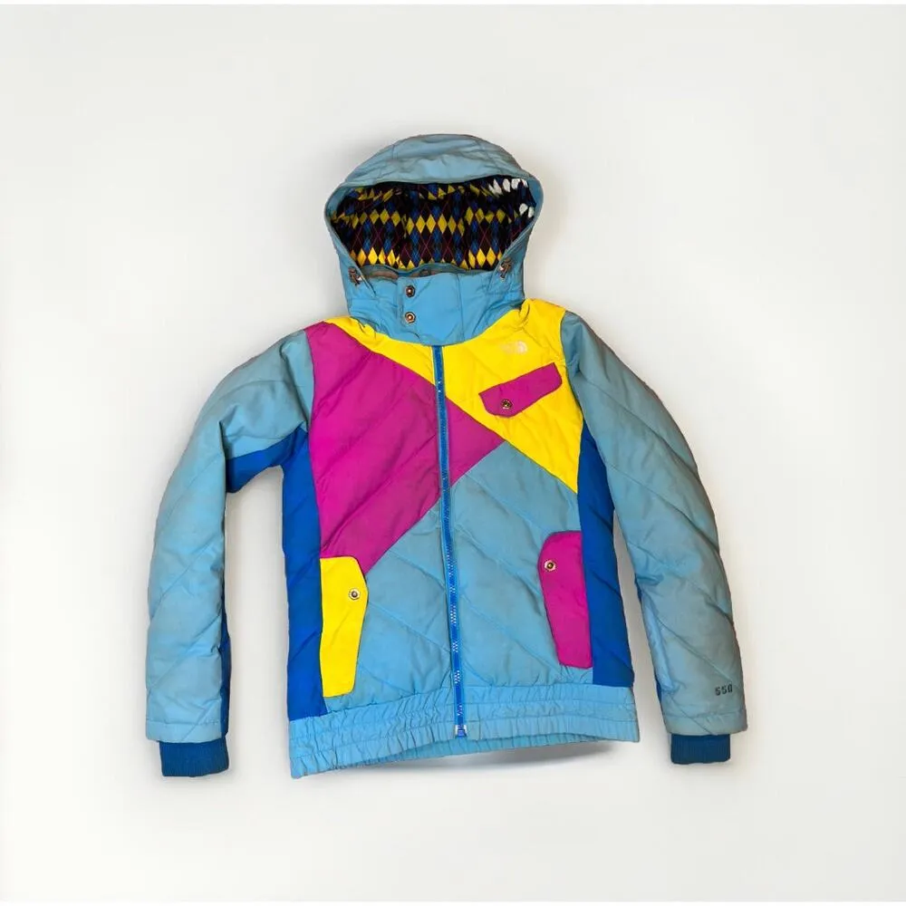 Vintage 90s The North Face Jitterbug Retro Neon Down Jacket Womens Small - Image 3