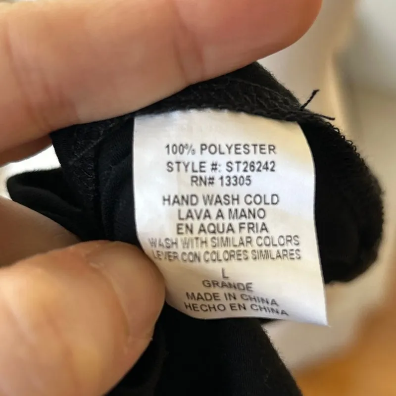 Vintage Y2K Black Stretchy Strapless Rhinestone Studded Baby Doll Tube Top - Image 6