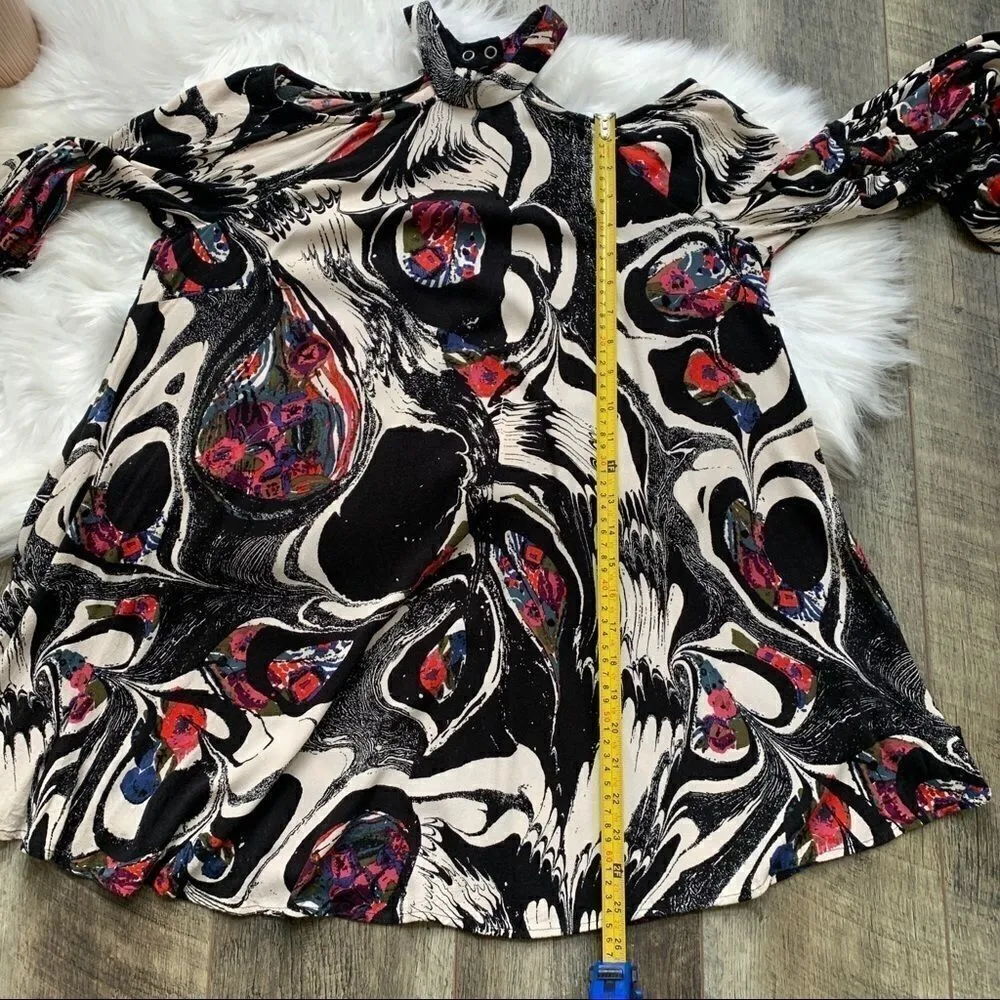 Free People Drift Away Cold Shoulder Dress XS - Image 9