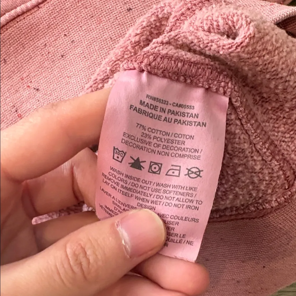 Nike Pink Crewneck Sprinkle Pattern Long Sleeve Sweater Size Confetti Medium - Image 4