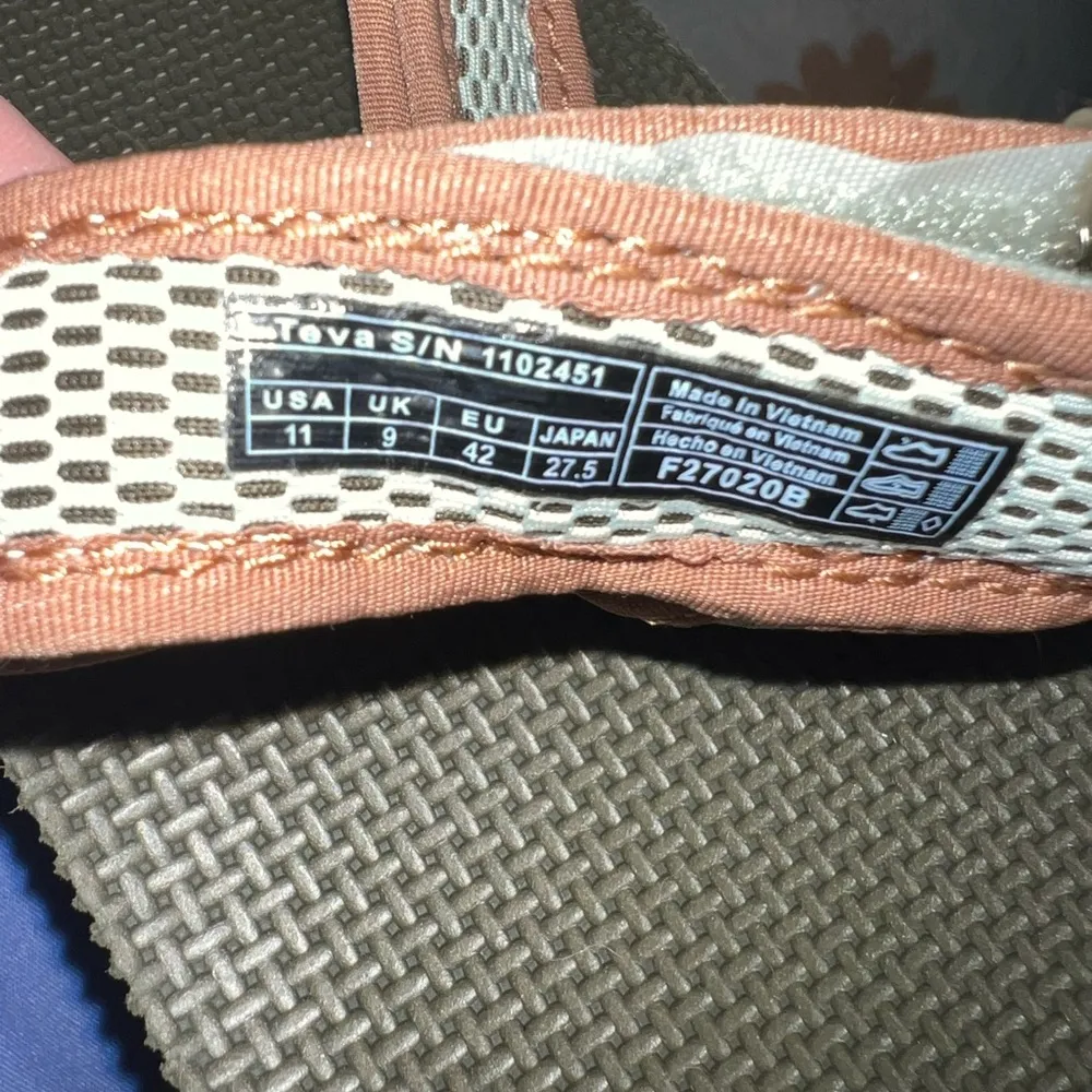 TEVA Platform Universal Mesh Print Olive Sea Foam NWOT Size 11 Woman’s - Image 8