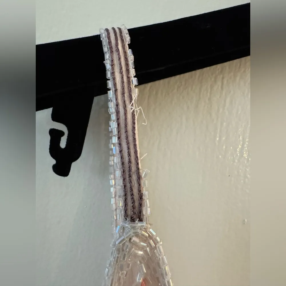 NWT Y2K Beaded Drama Two Tone Floral Special Occasion Gown Size 4 Blush Pink - Image 13