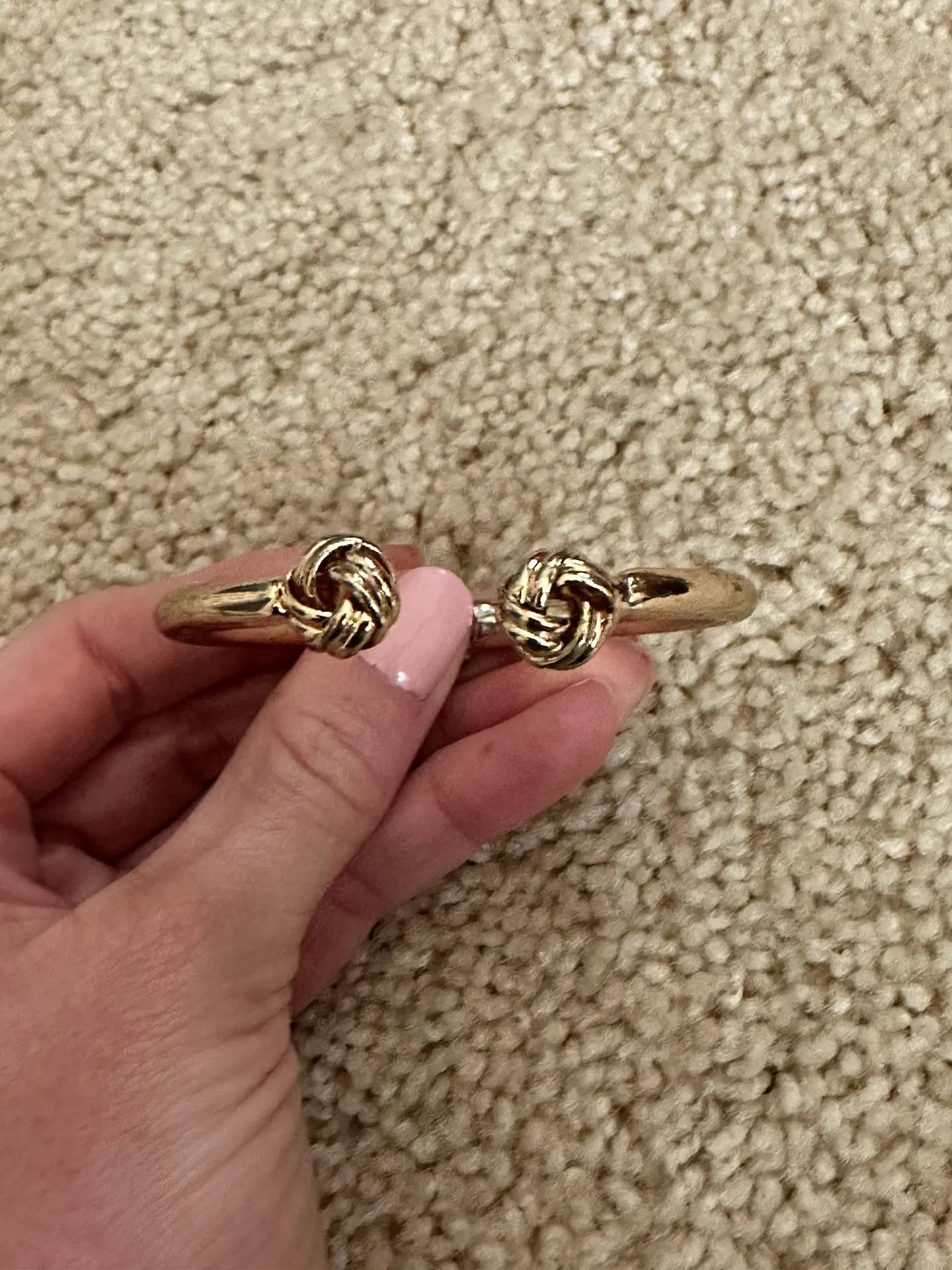 Gold Knot Bracelet Cuff - Image 2