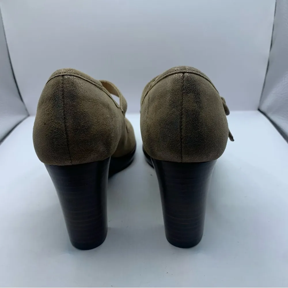 Sofft Womens Natara Mary Jane heel size 7.5M suede leather taupe - Image 4