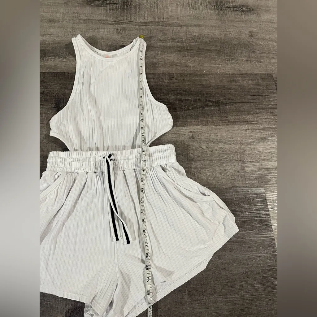 FREE PEOPLE Fp Movement Blissed Out Romper in White - Image 8