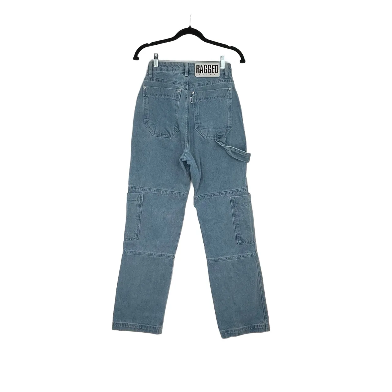 Ragged Priest Carpenter UtiliyuJeans Light Blue Wash High‎ Waisted Paneled 26 - Image 2