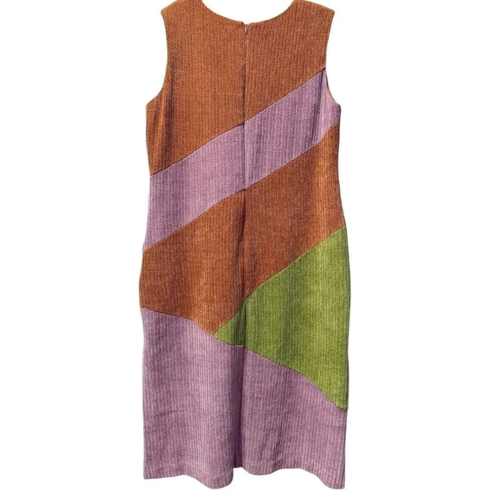 Hutch Jordy Dress Copper Colorblock Chenille Knit Midi Dress Size 2X - Image 4