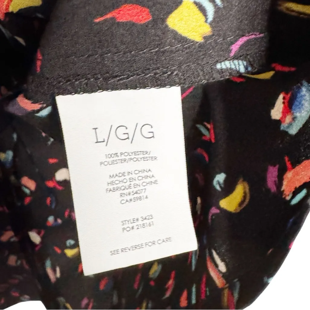 CABI COLORFUL LONG SLEEVE BUTTON UP TOP SZ L - Image 8