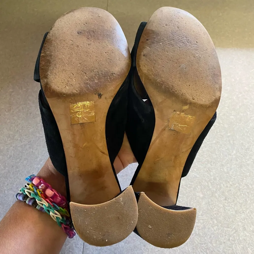 Madewell Greer Suede Minimalist Coastal Old Money Preppy Career Block Heels 8.5 - Image 10