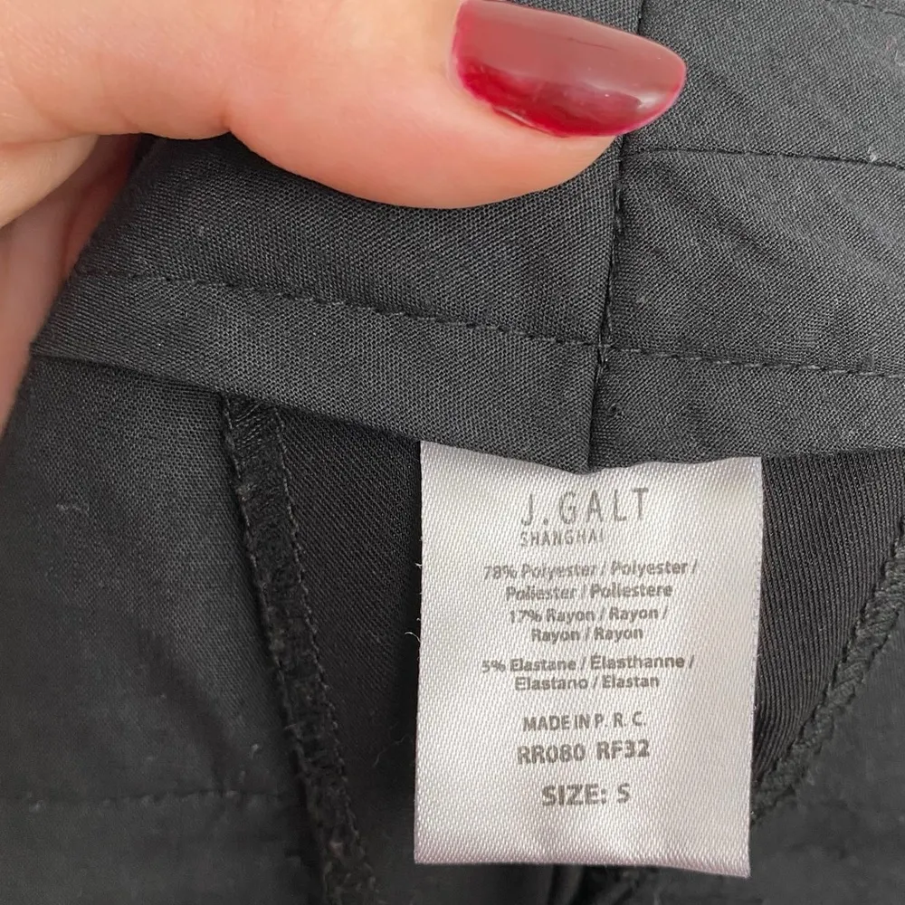 J.Galt Brandy Melville Black Tailored Trouser Pants Size Small - Image 7