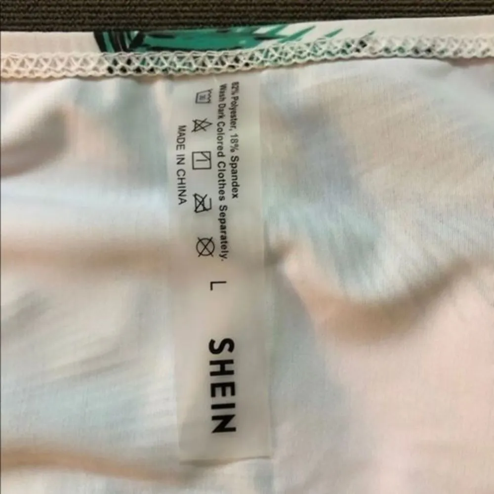 Shein green leaf Bikini Bottoms Juniors (L) - Image 7