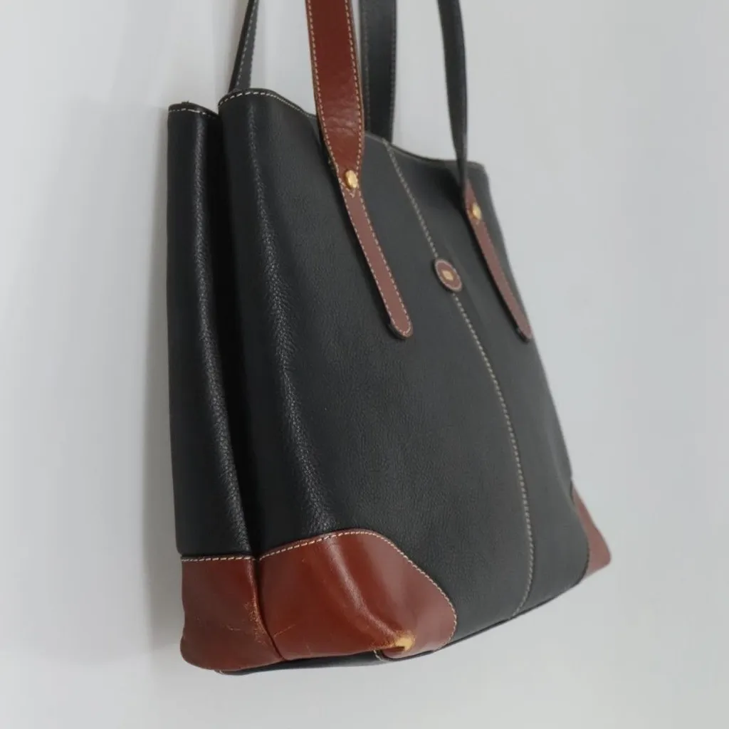 BALLY Shoulder Bag Leather Black Authentic - Image 7