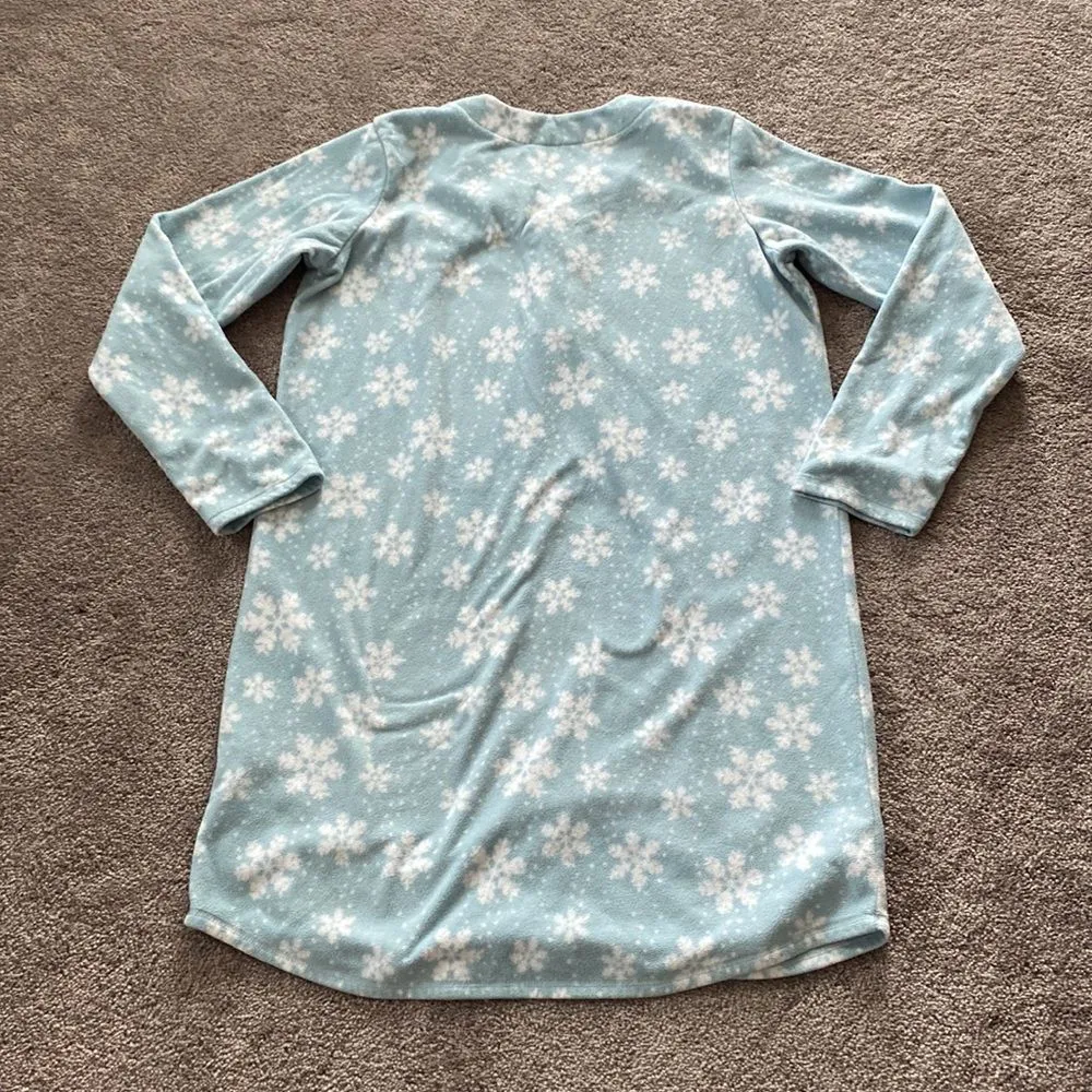 Cabela's Snow Flake Fleece Night Shirt SIZE M - Image 5