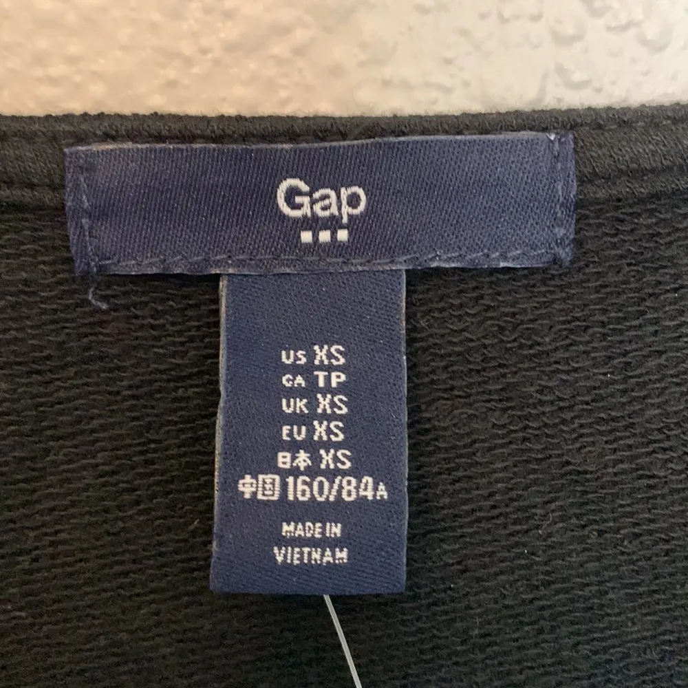 Gap 100% Cotton Faux Leather Pocket TShirt Dress Size XS - Image 6