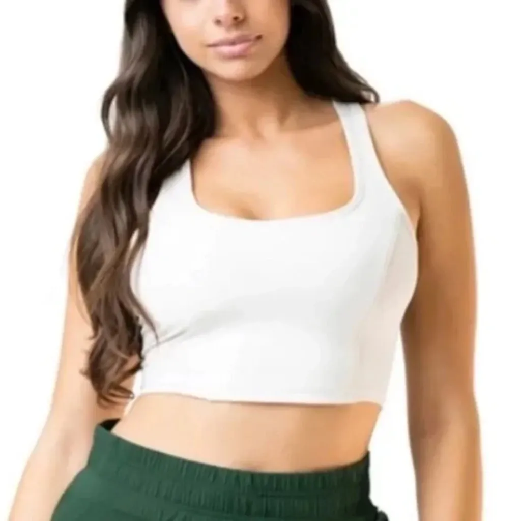 Balance | Vitality Roam‎ Crop Athletic Tank Top in Ivory White Size XSmall - Image 2