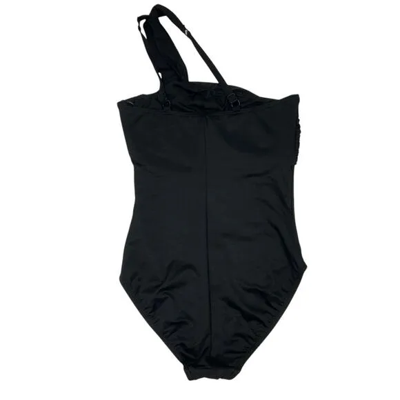 MIRACLESUIT nwot $188 rock solid Europa underwire one piece swimsuit‎ 8 M Black - Image 5