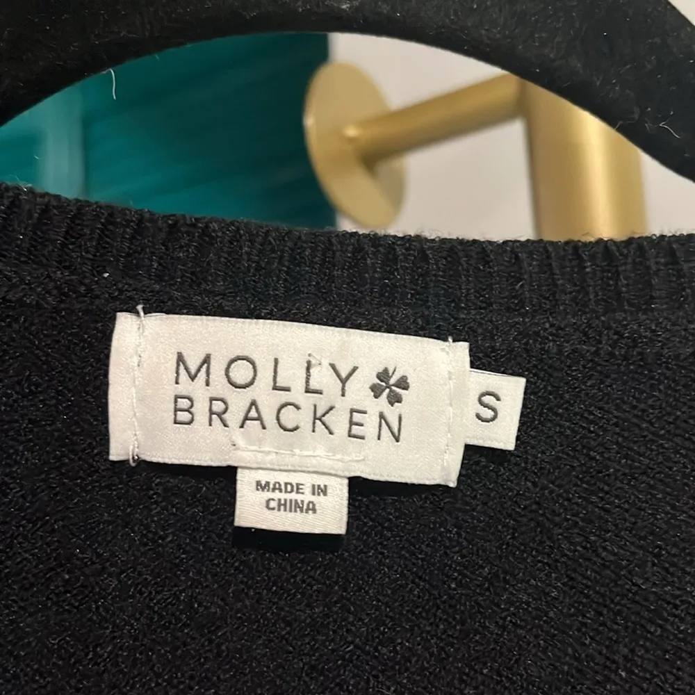 Molly Bracken NWOT Glitter Heart Sweater- small - Image 5