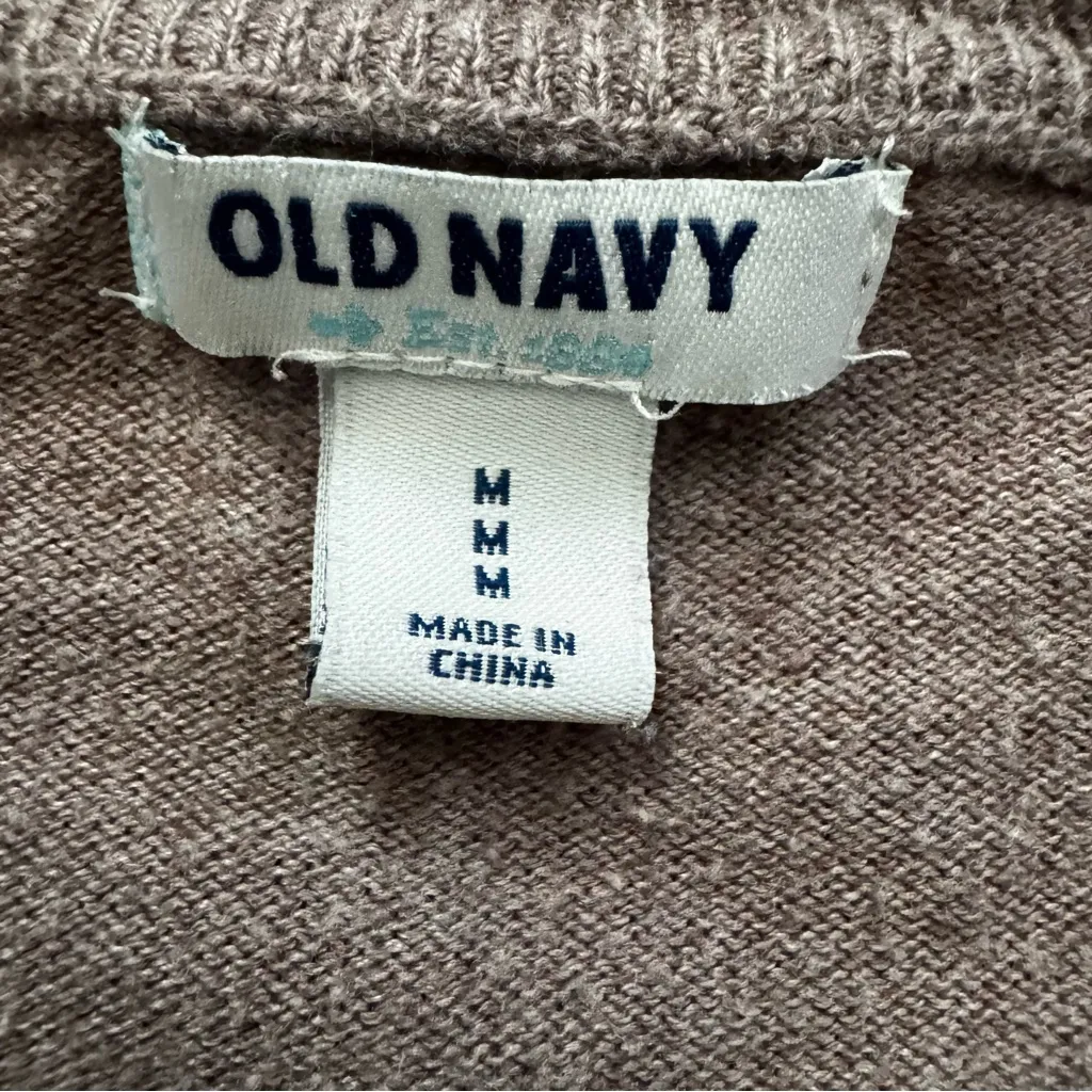 OLD NAVY taupe cardigan, size M - Image 6