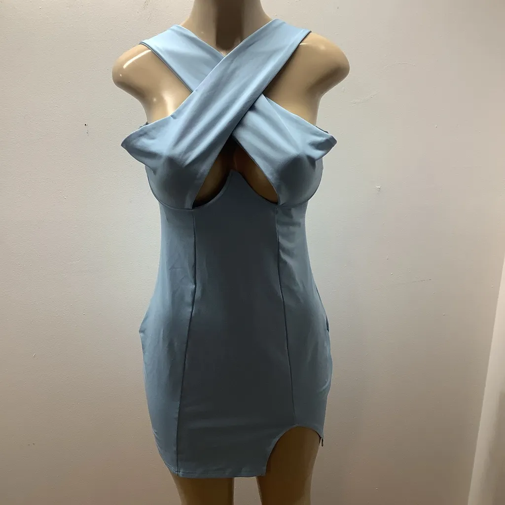 Elegant Light Blue Size Large Cross - Image 3