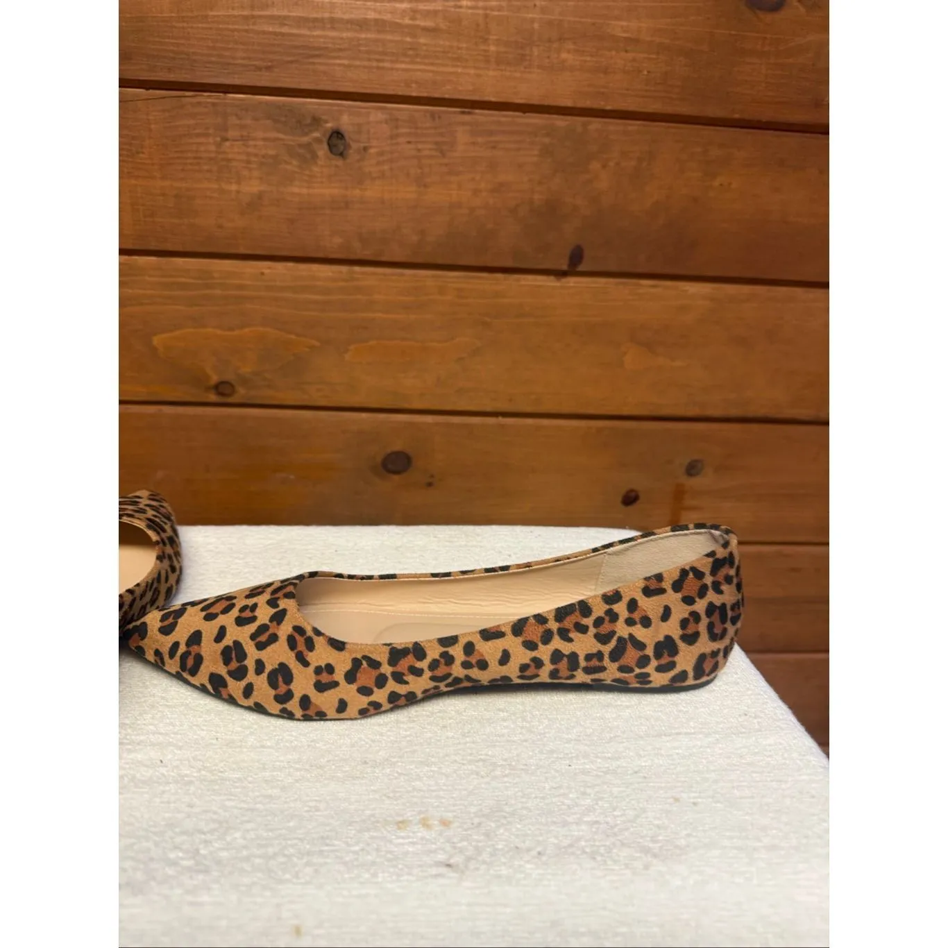 Shein leopard print ballet flats Sz 11 NWOT - Image 5