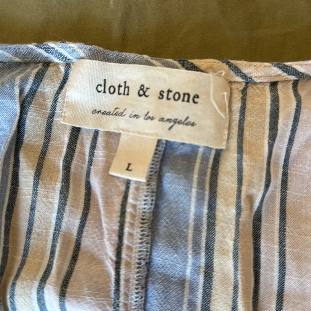 Cloth & Stone Striped Front Tie Top - Image 6