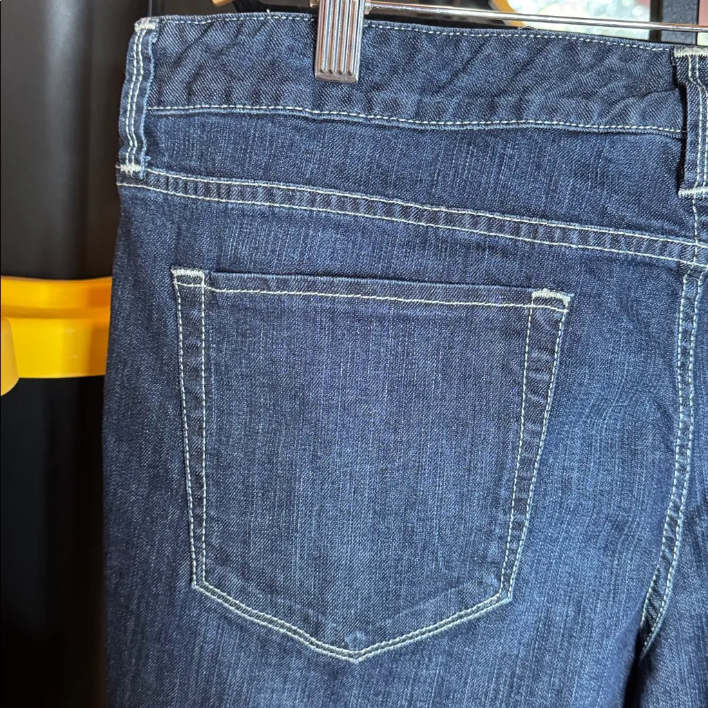 Mossimo Premium Denim Dark Wash Bootcut Jeans Women’s Size 16 Stretch High Rise Blue - Image 9