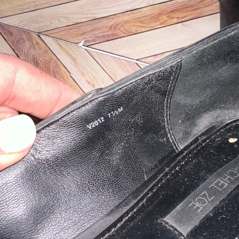 Rachel Zoe Size 7.5 Animal Print Calf Hair LINDSEY Skimmer Ballet Flats Leather - Image 7