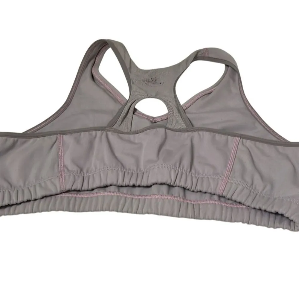 Under Armour Women's Lilac purple Sports Bra M Padded Racerback Wireless - Image 2