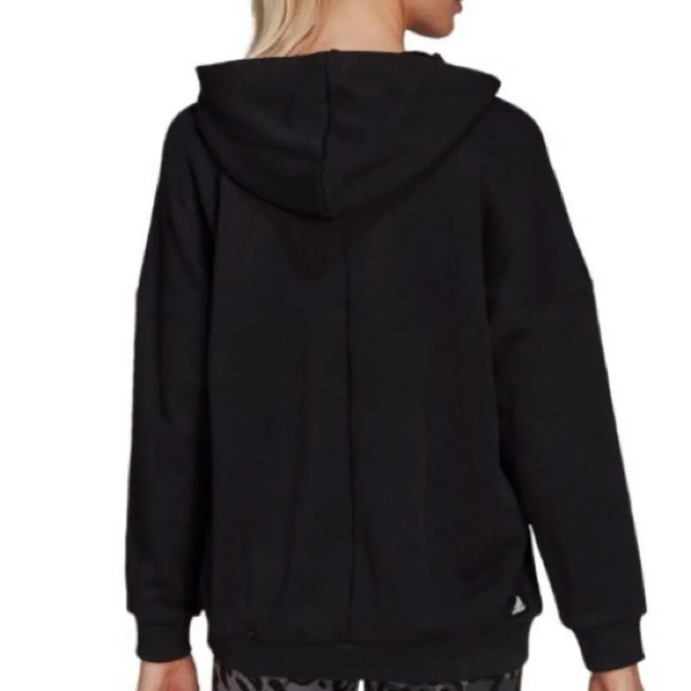 NWT Adidas future icons oversized pullover hoodie black and gray sweatshirt XS​​ - Image 11