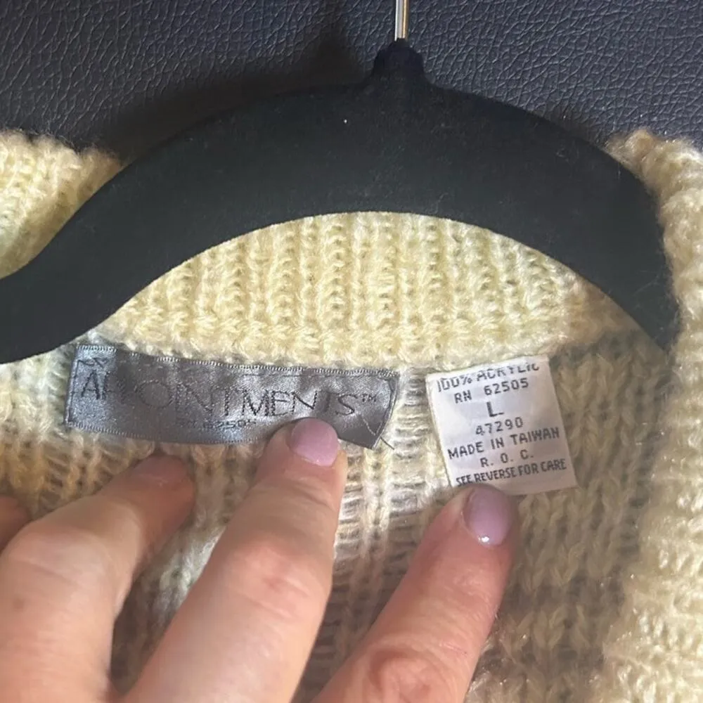 Vintage Appointments Boho Cottage Sweater Women Size Large Pastel Cottagecore Pink - Image 4