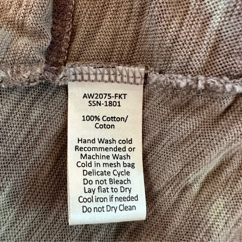 ATM Anthony Thomas Melillo Dusty Mauve Tie Dye Racerback Dress Size XS Oversized Purple - Image 6