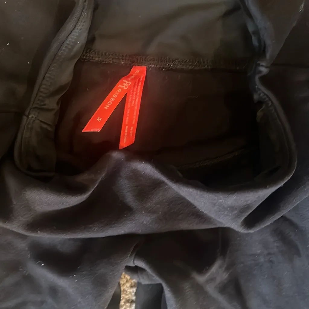 Ruby ribbon size medium‎ women’s leggings ribbed detail on the leg Black - Image 4